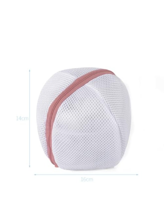CLENEA 2Pcs Underwear Laundry Bag with Zipper, Bra Washing Bag for Laundry Mesh，Honeycomb Mesh Laundry Bags for Delicates, Pink - Image 2